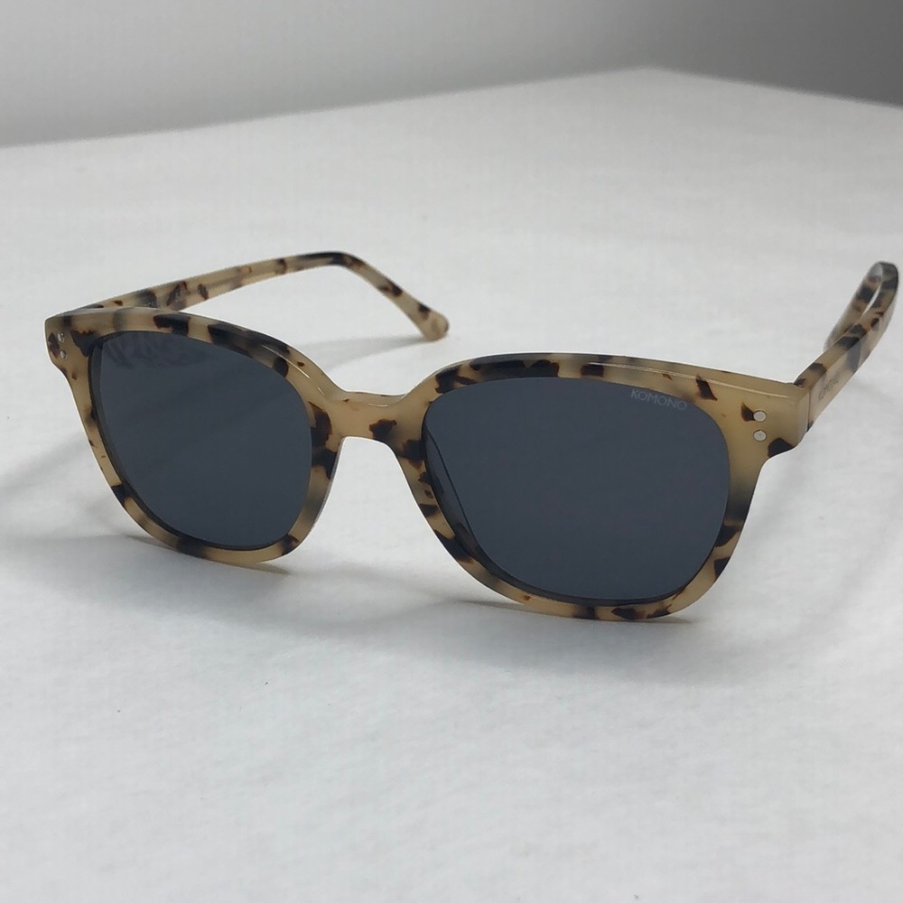 NEW KOMONO Renee Ivory Demi sunglasses (NWT) Cream Brown Tortoise - Picture 7 of 11